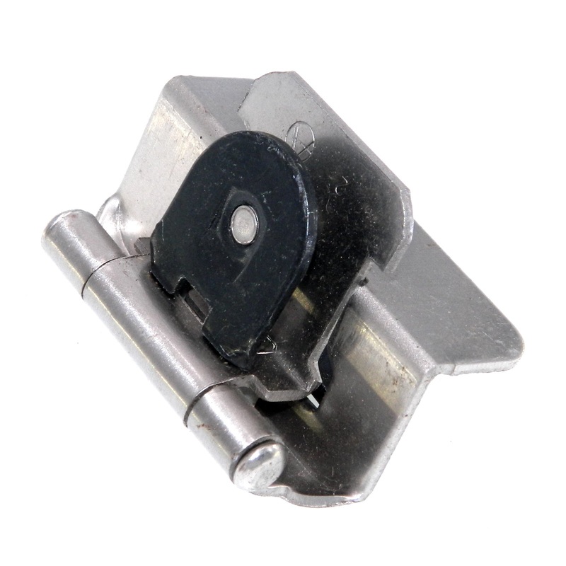 Double Demountable Cabinet Hinge 1/2 Overlay Bright Nickel CM8704-14