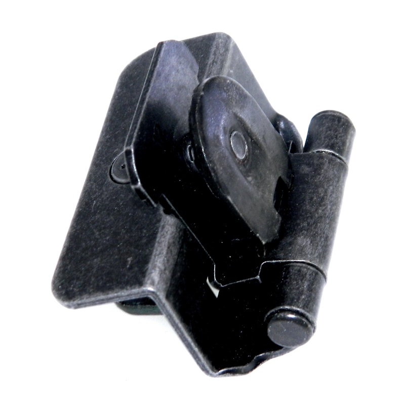Double Demountable Cabinet Hinge 1/2 Overlay Wrought Iron CM8704-WI