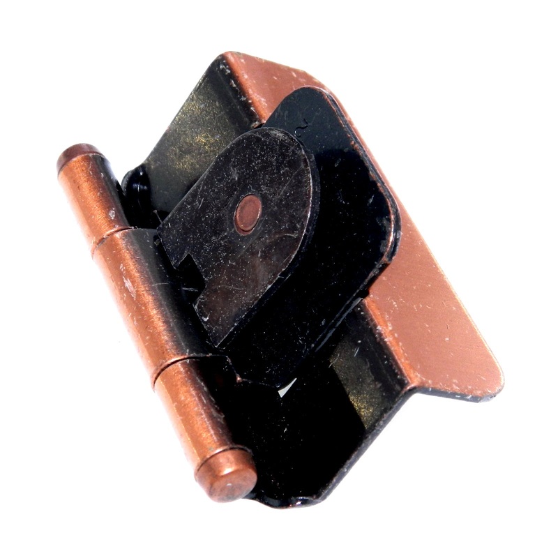 Double Demountable Cabinet Hinge 5/8 Overlay Antique Copper CM7705-AC