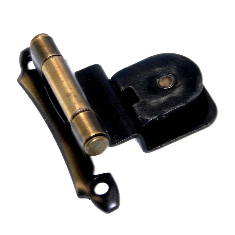 Single Demountable Cabinet Hinge 3/8 Inset Antique English CM7759-AE