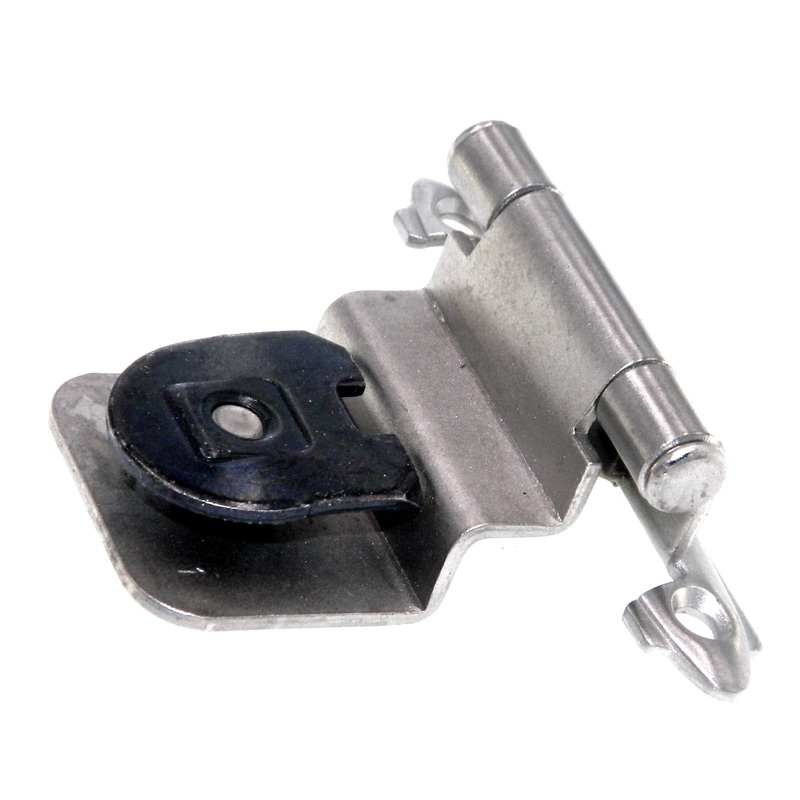 Single Demountable Cabinet Hinge 3/8 Inset Satin Nickel CM7750-G10