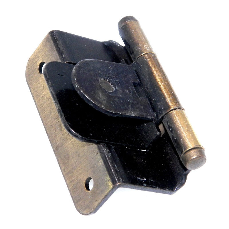 Single Demountable Cabinet Hinge 5/8 Overlay Antique English CM7720-AE