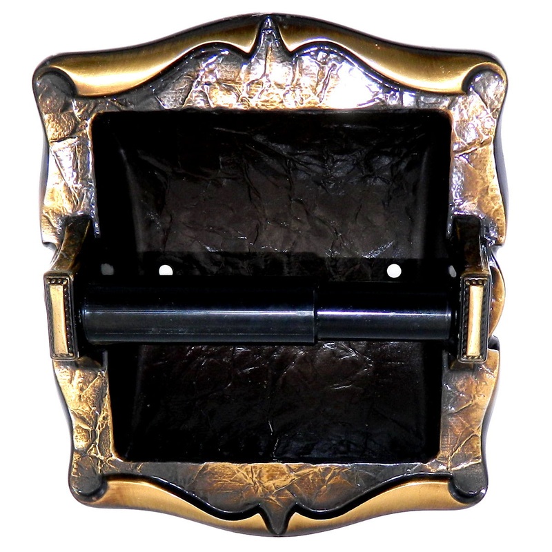 Vintage Amerock Carriage House Recessed Tissue Holder Antique English 9049-AE