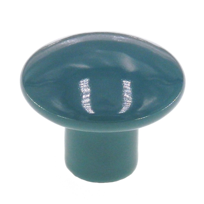 Amerock Ceramics Teal 1 3/8 Round Cabinet Knob Pull BP72002-TEAL