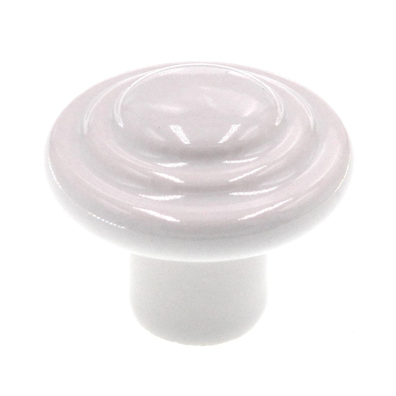Amerock Ceramics White 1-1/2 Round Cabinet Knob Pull BP1326-W