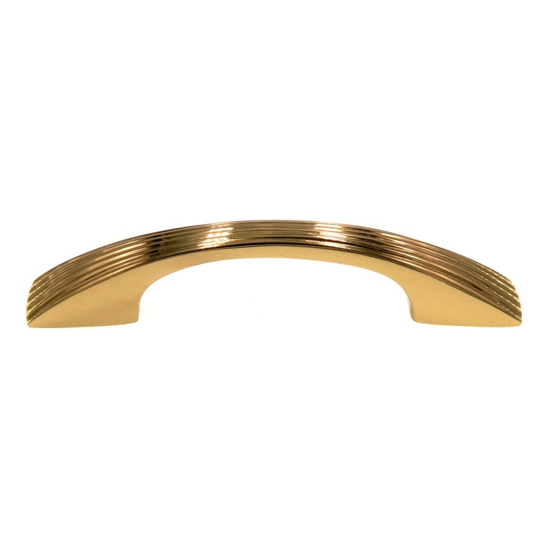Amerock Heritage Bright Brass 3 3/4 (96mm)cc Arch Pull Cabinet Handle BP2374-B