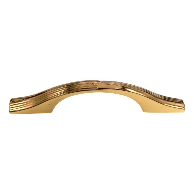 Amerock Heritage Bright Brass 3cc Arch Pull Cabinet Handle BP2375-B