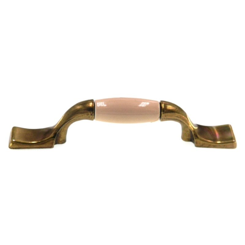 Amerock Royal Family Antique Brass Almond Center 3 CTC Cabinet Pull BP76240-ALB