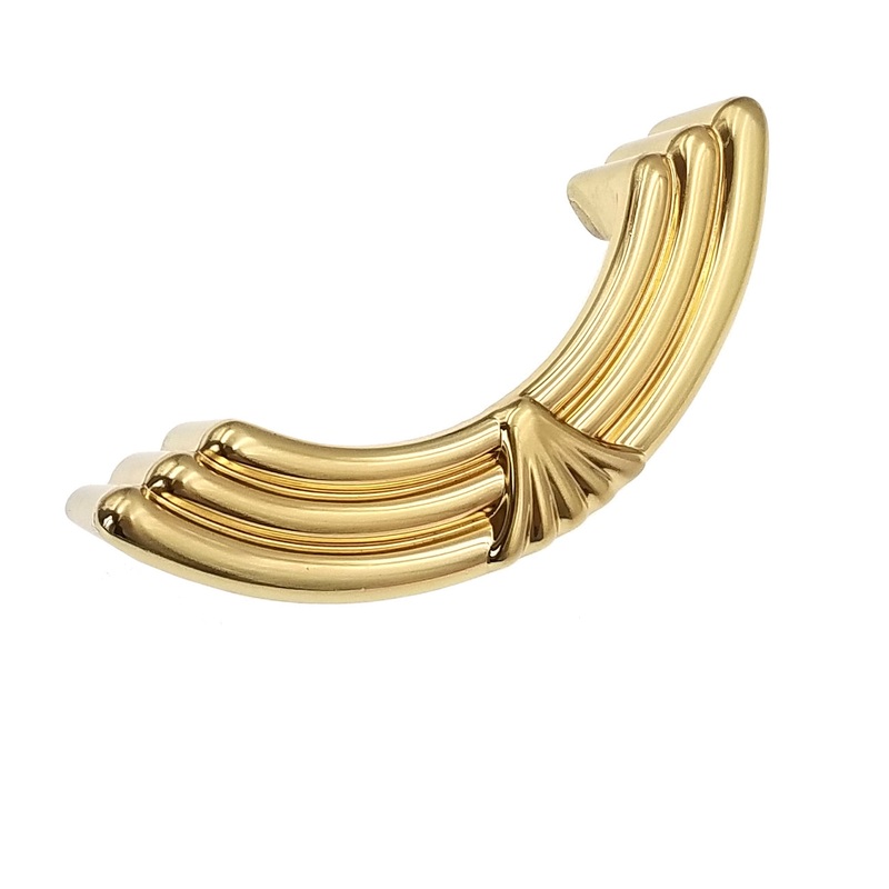 Amerock Sterling Brass 3 and 3 3/4cc Drop Arch Drawer Handle Pull BP1820-O74