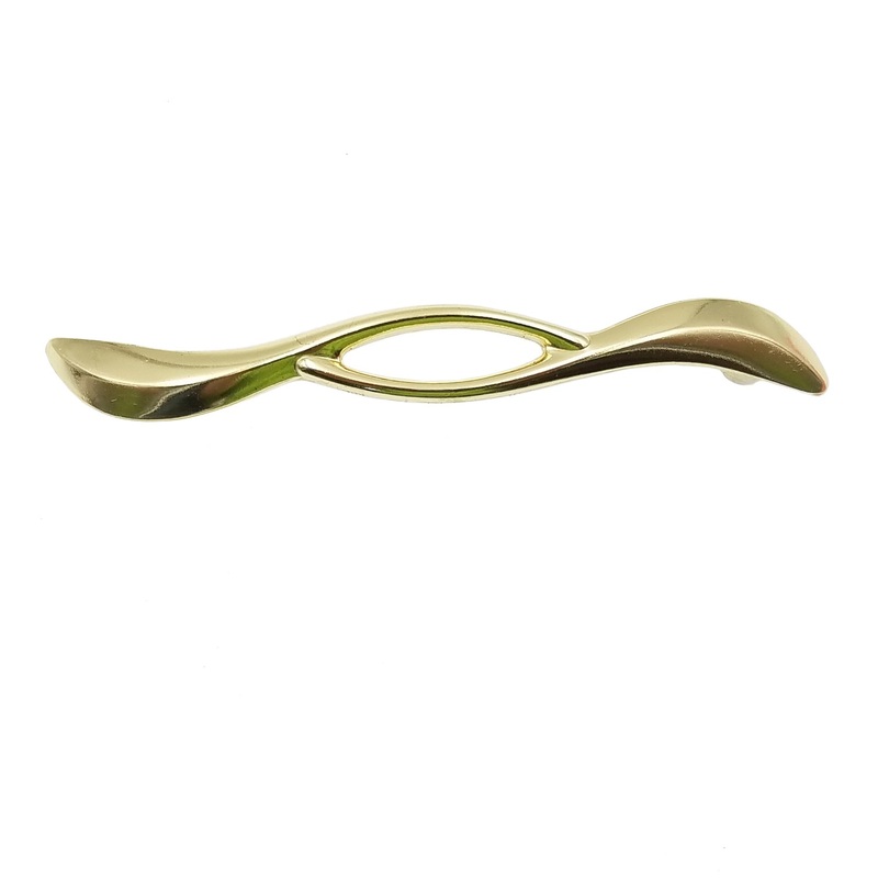 Amerock Vintage Polished Brass 3 1/2cc Cabinet Arch Pull Handle A392-3