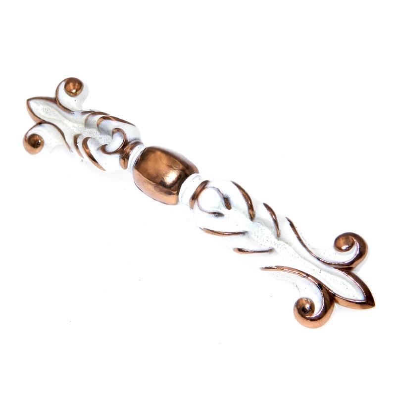 Vintage Amerock Bonaventure White 3cc Cabinet Arch Pull Handle BP269-RW