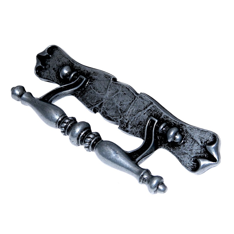 Vintage Amerock Carriage House Antique Pewter 3cc Drawer Drop Pull BP195-AP