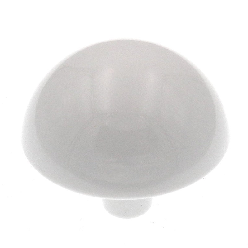 Vintage Amerock Forges White 1-9/16 Round Cabinet Knob B309-A-W