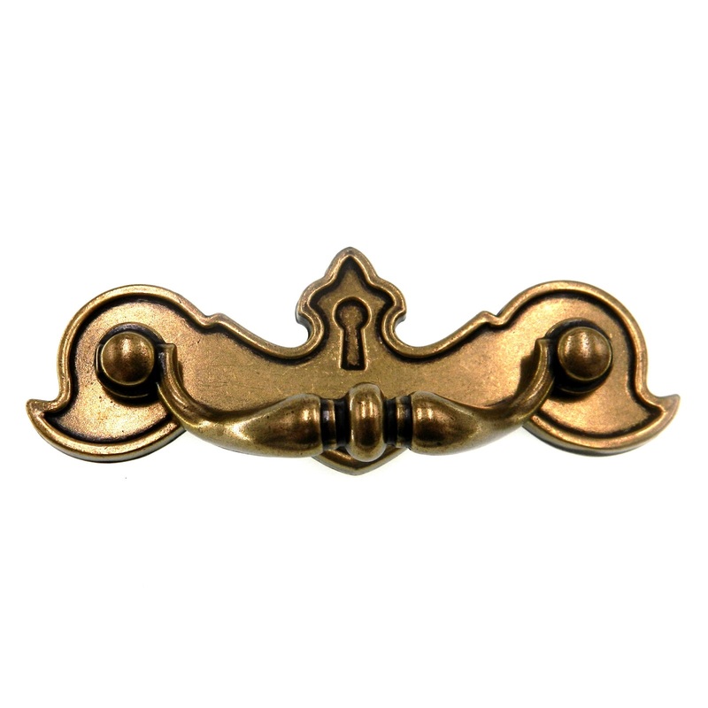 Vintage Amerock Furniture Accents Burnished Brass 3cc Drawer Bail Pull BP281-BB