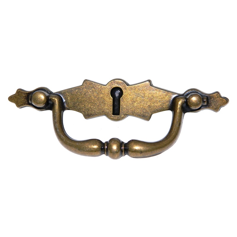 Vintage Amerock Furniture Accents Burnished Brass 3cc Drawer Bail Pull BP314-BB