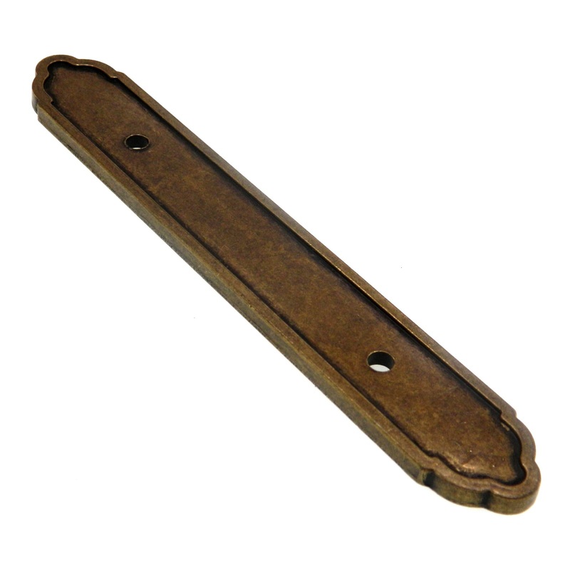 Vintage Amerock Furniture Burnished Brass 3cc Cabinet Pull Backplate BP278-BB