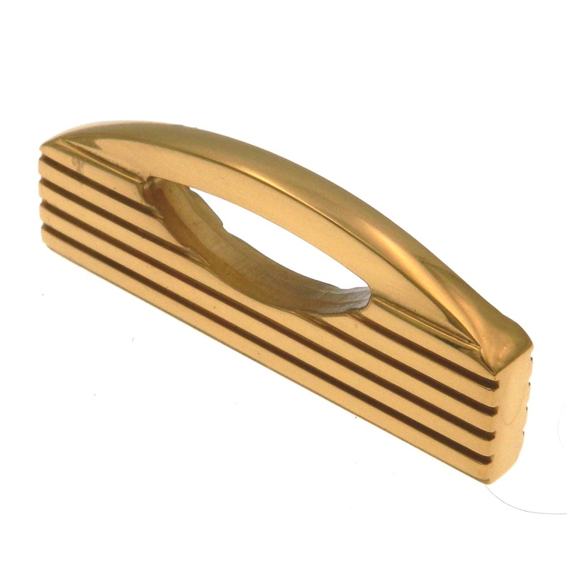 Vintage Amerock Fusital Solid Brass 2 1/2 (64mm)cc Cabinet Handle A32-A-3