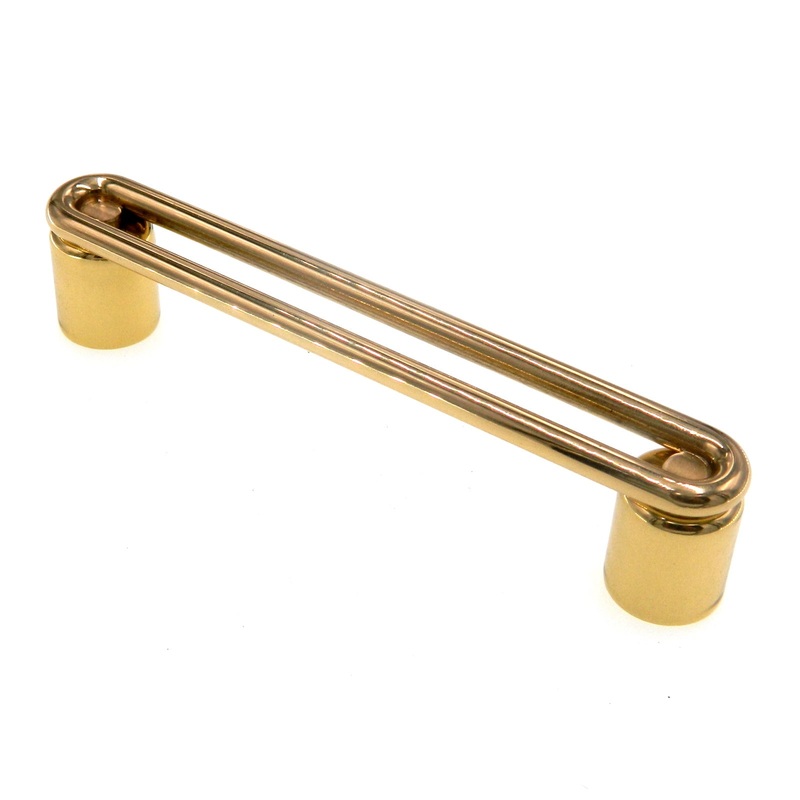 Vintage Amerock Fusital Solid Brass 3 3/4 (96mm)cc Cabinet Bar Pull A31-A-3
