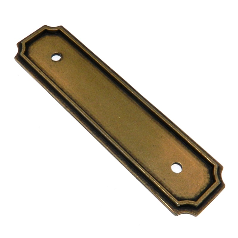 Vintage Amerock LeCroix Burnished Brass 3cc Cabinet Pull Backplate BP291-BB