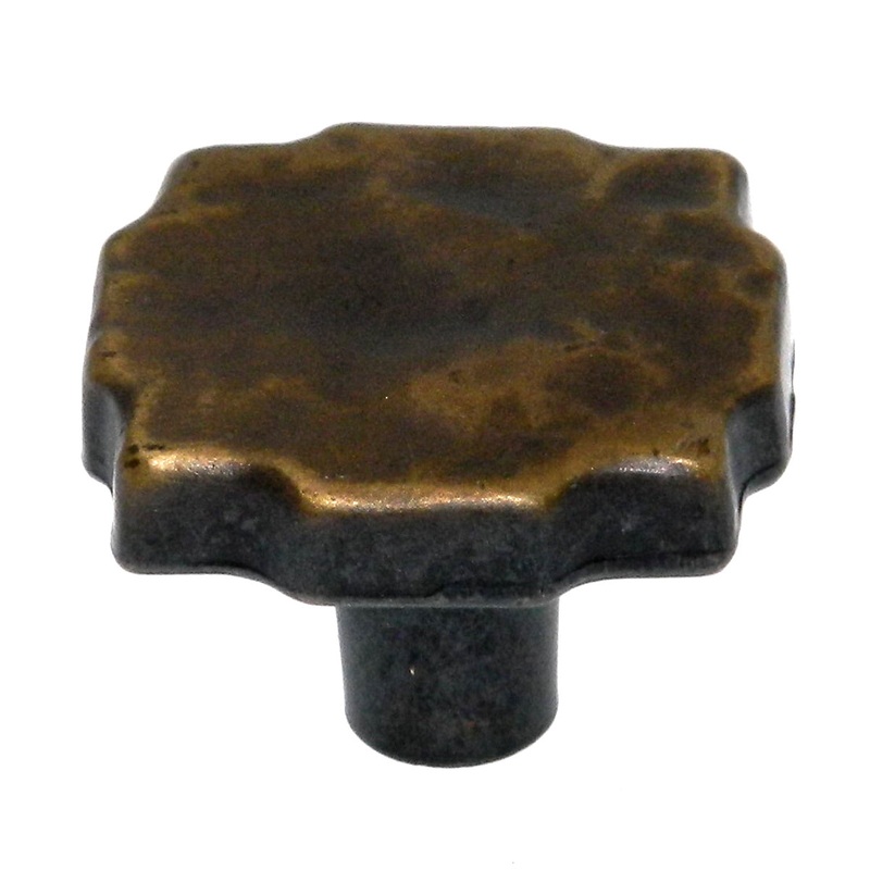 Vintage Amerock Pioneer Antique English 1 1/8 Square Cabinet Knob BP208-AE