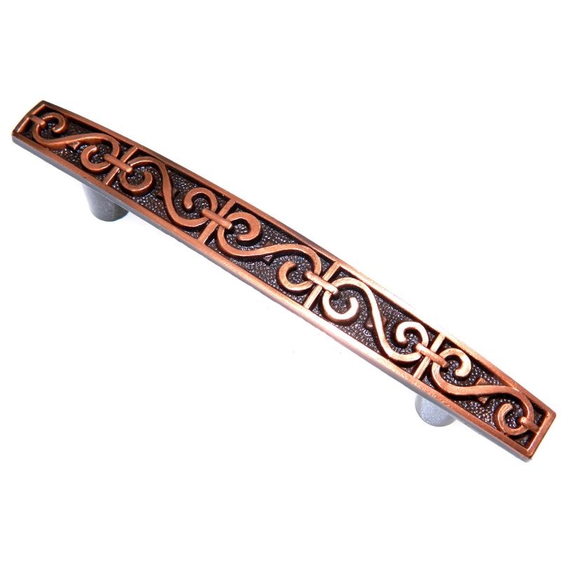 Vintage Amerock Renaissance Antique Copper 3cc Cabinet Bar Pull Handle BP142-AC