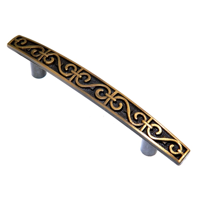 Vintage Amerock Renaissance Antique Copper 3cc Cabinet Bar Pull Handle BP142-AE