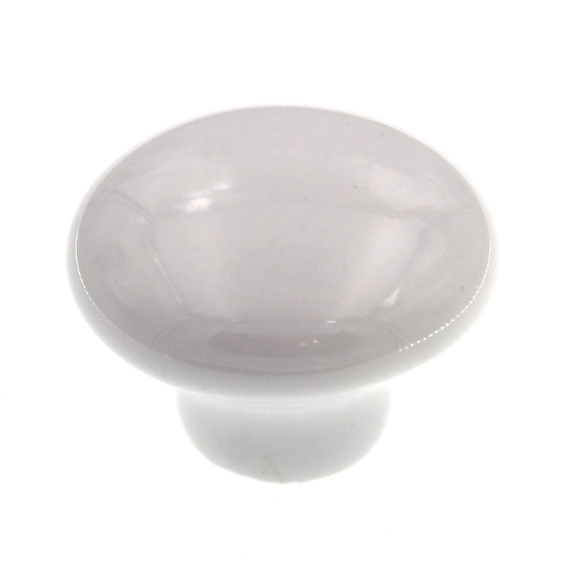 232WHT White Ceramic 1 1/4 Mushroom Cabinet Knobs Pulls Amerock Allison Value