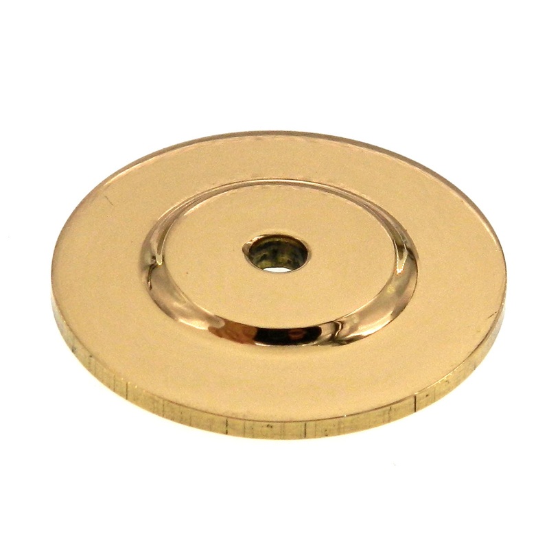 Amerock Advantage 1-1/2 Solid Brass Cabinet Knob Backplate BP1434-3