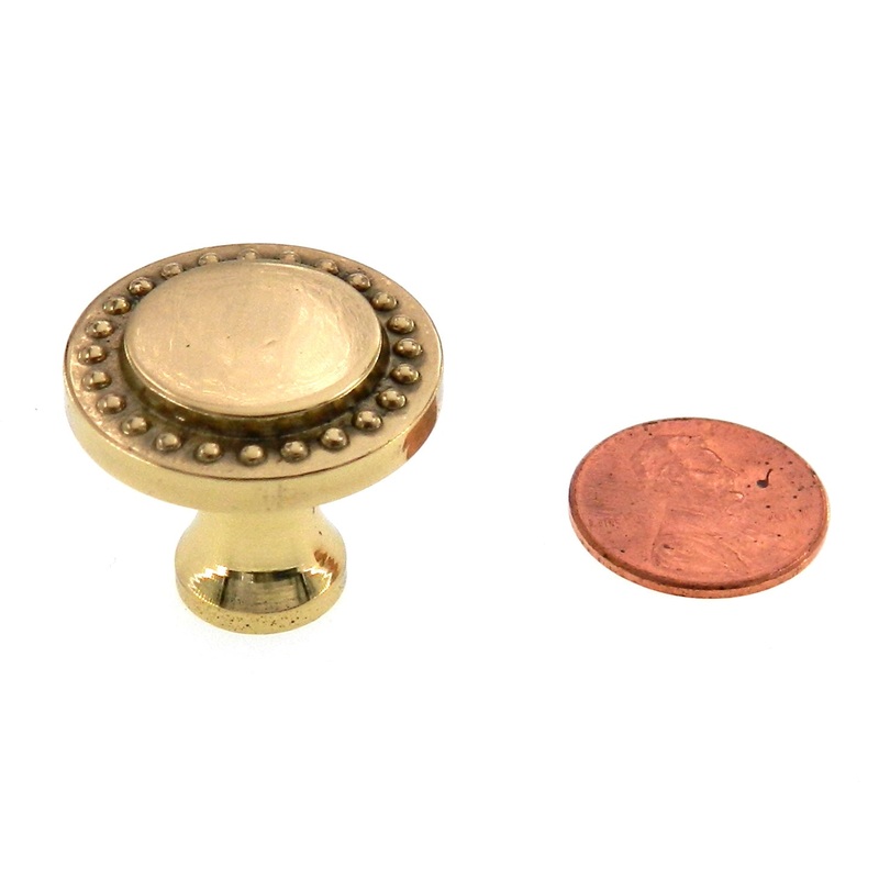 Amerock Advantage Bright Brass 1 Round Cabinet Knob Pull BP1440-3