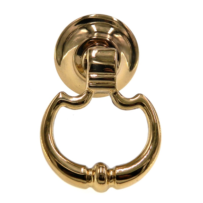 Amerock Advantage Bright Brass 2-1/4 Ring Pull Cabinet Knob Pull BP1458-3