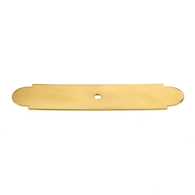 Amerock Advantage Bright Brass 4 Solid Brass Cabinet Knob Backplate BP1973-B
