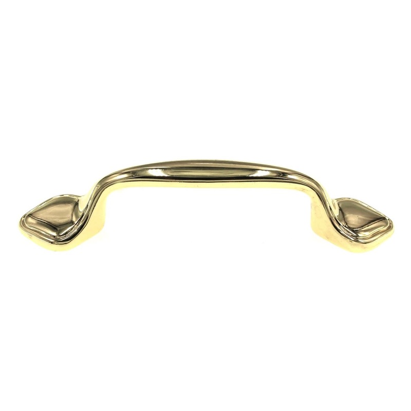 Amerock Allison 253PB Polished Brass 3cc Arch Smooth Cabinet Handle Pull