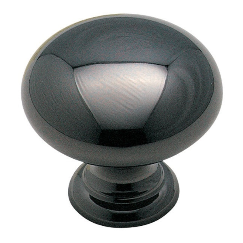 Amerock Black Nickel Brass Classics Hollow Brass 1 1/4 Cabinet Knob BP1950H-BNB