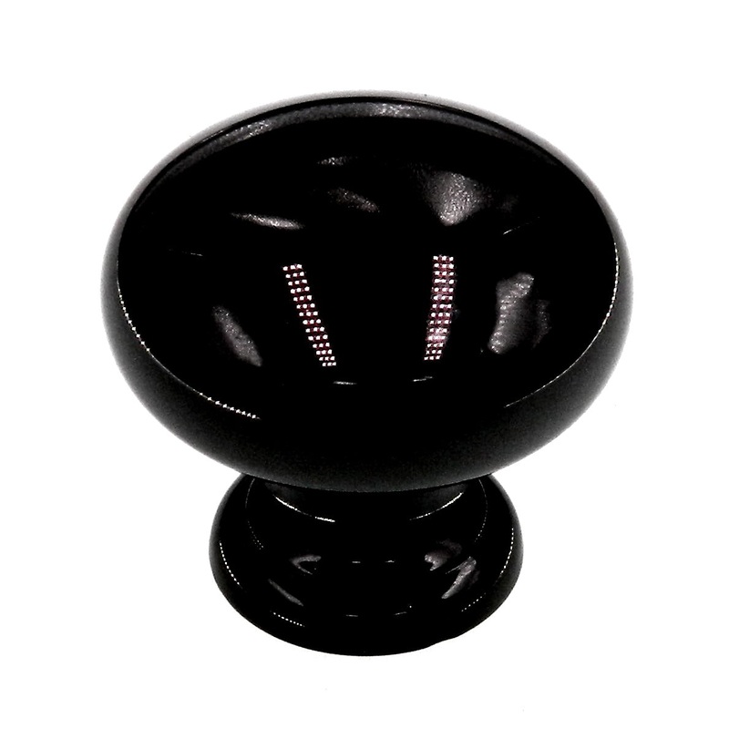 Amerock Black Nickel Brass Classics Solid Brass 1 1/4 Cabinet Knob BP1950-BNB