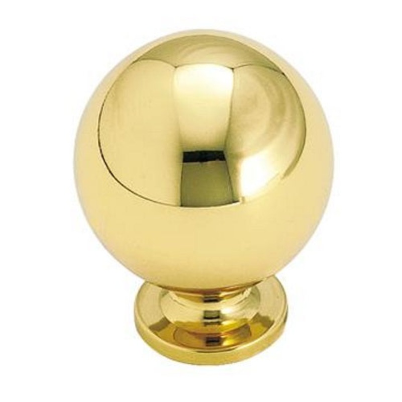 Amerock BP1960-B Polished Brass 1 1/4 Ball Cabinet Knob Pulls Allison
