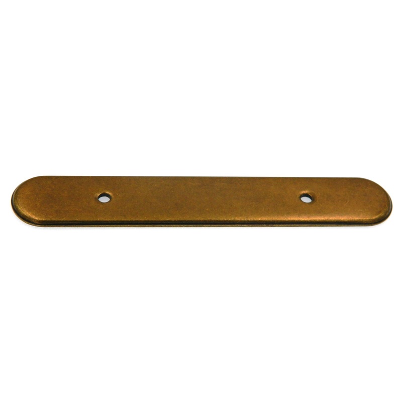 Amerock Burnished Brass Traditional 3cc Cabinet Pull Backplate BP76247BB
