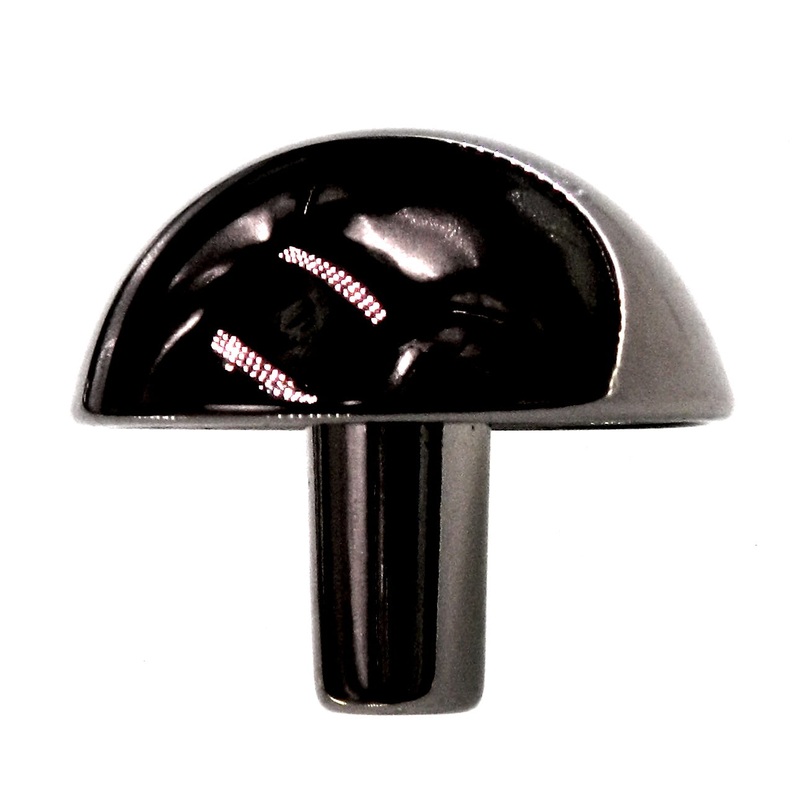 Amerock Forges Black Chrome 1-9/16 Round Cabinet Knob B309-A-LB Made in Italy
