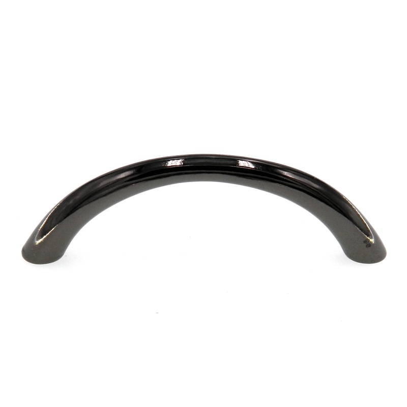 Amerock Forges Italy Black Chrome 3 3/4 (96mm)cc Cabinet Handle A219-B-LB