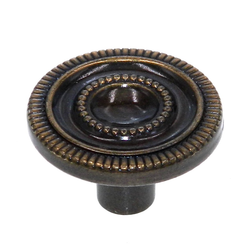 Amerock Furniture Trim Antique English 1-1/8 Round Cabinet Knob Pull BP3446-AE