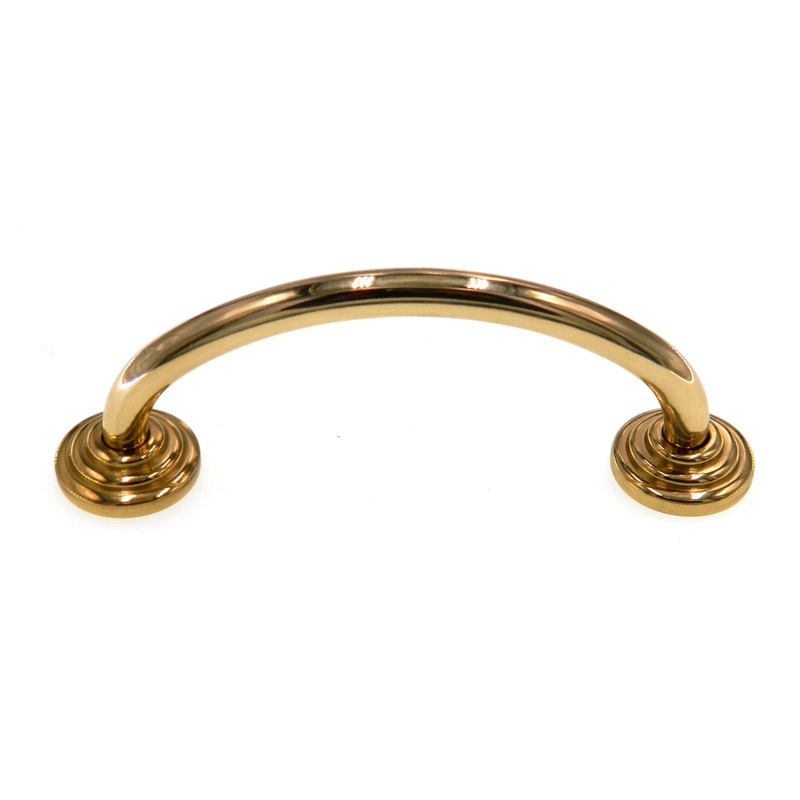 Amerock Fusital Solid Brass 3 3/4 (96mm)cc Cabinet Arch Pull Handle A37-A-3
