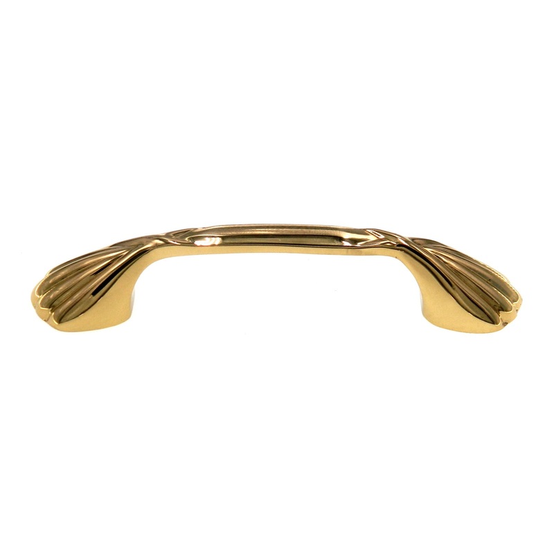 Amerock Heritage Bright Brass 3 3/4 (96mm)cc Arch Pull Cabinet Handle BP2377-B