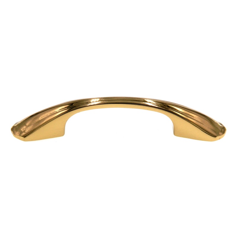 Amerock Heritage Bright Brass 3 3/4 (96mm)cc Arch Pull Cabinet Handle BP2379-B