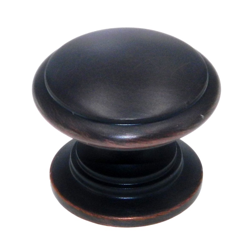 Amerock Hint of Heritage BP1466-ORB Oil-Rubbed Bronze Round 1 1/4 Cabinet Knob