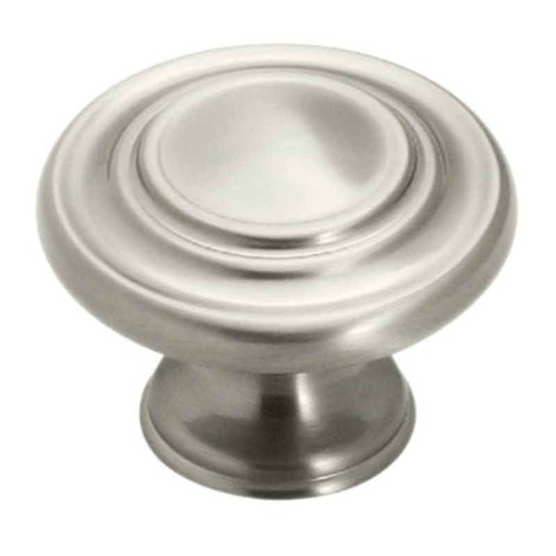 Amerock Inspirations BP1586-G10 Satin Nickel 1 3/8 Ringed Cabinet Knob Pull