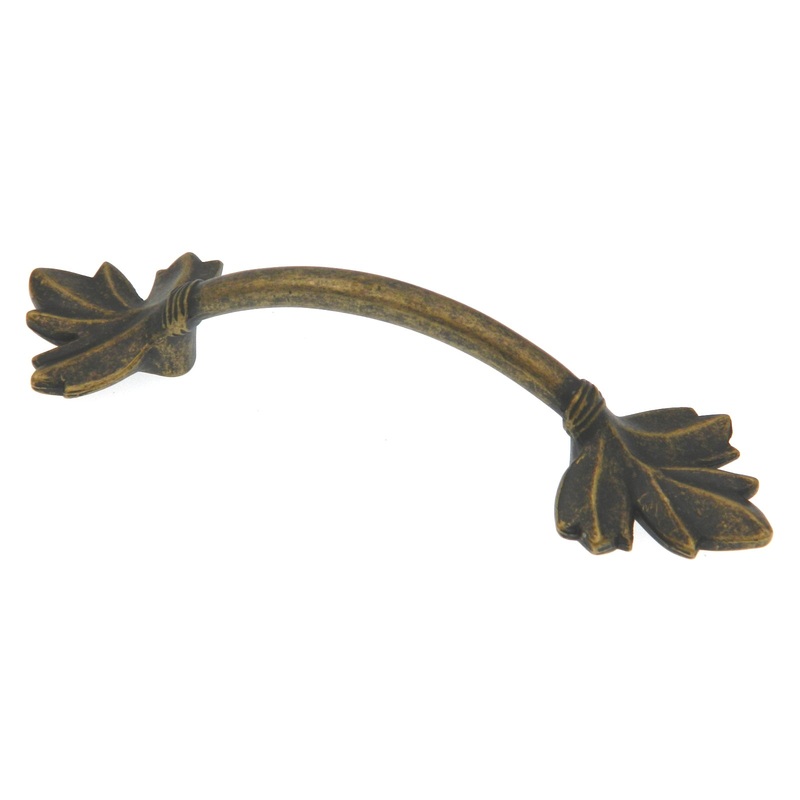 Amerock Nature’s Splendor Weathered Brass 3 Center to Center Leaf Cabinet Handle Pull BP4451R2