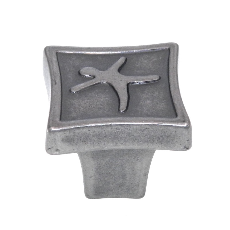 Amerock Poser Weathered Nickel 1-1/4 Figures Cabinet Knob Pull BP4446-WN