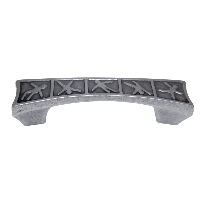 Amerock Poser Weathered Nickel 3cc Figures Cabinet Handle BP4445-WN