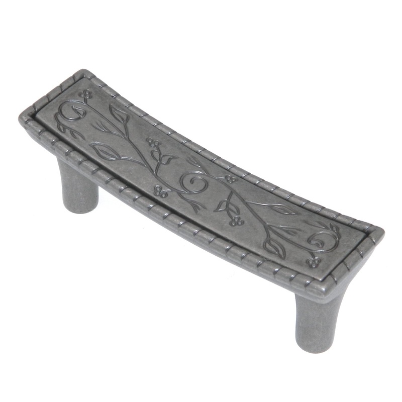 Amerock Vineyard Weathered Nickel 3cc Leaf Drawer Bar Pull BP4465WN