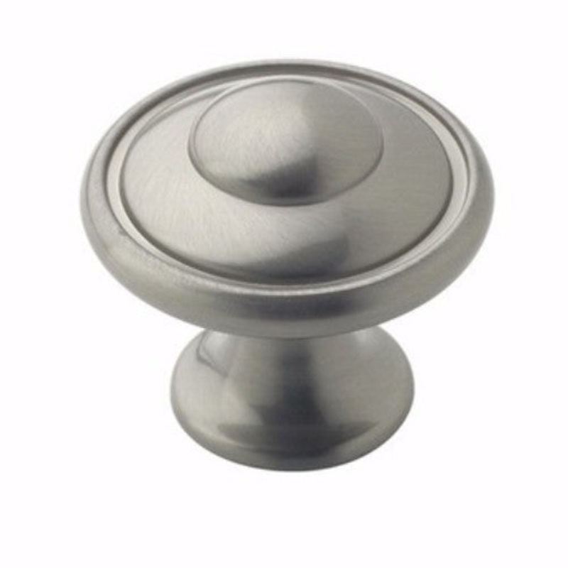 BP53002-G10 Satin Nickel 1 3/16 Round Disc Cabinet Knobs Pulls Amerock Allison