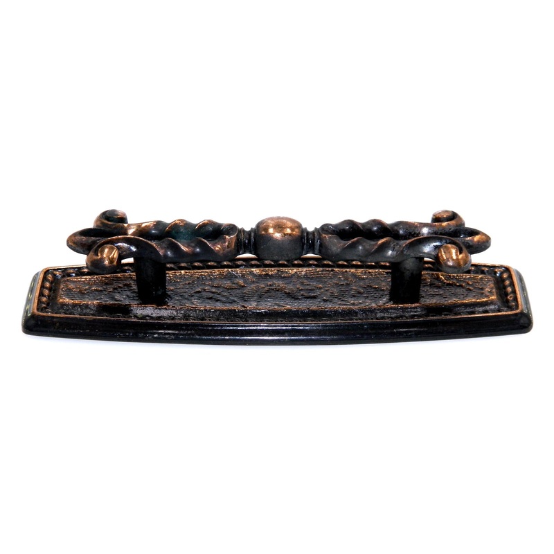 Vintage Amerock Bonaventure Roman Bronze 3cc Cabinet Pull, Backplate BP271-RB
